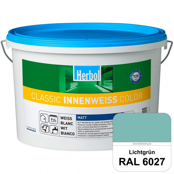 Classic Innenweiss Color (RAL 6027 Lichtgrün) Hochwertige Renovierungsfarbe