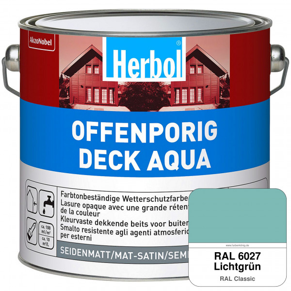 Offenporig-Deck Aqua (RAL 6027 Lichtgrün)
