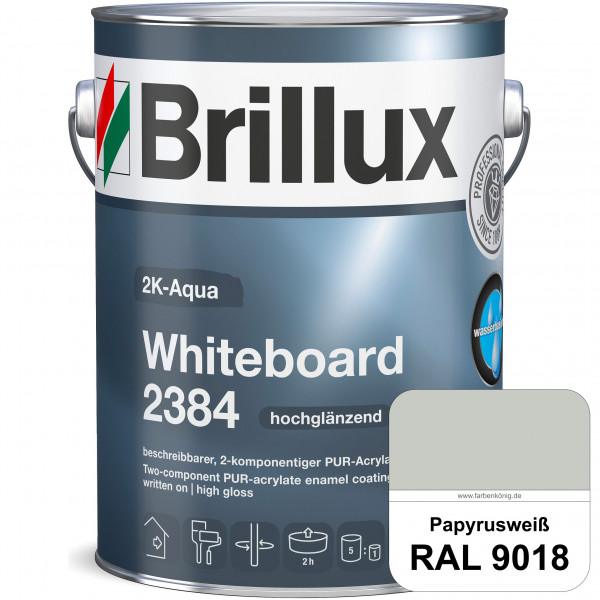 2K-Aqua Whiteboard 2384 (RAL 9018 Papyrusweiß) Zur Erstellung von Whiteboardflächen für die Beschrif