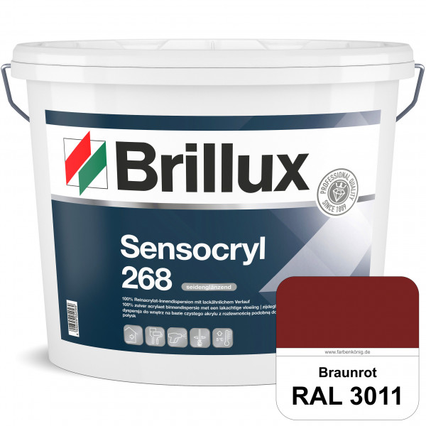 Sensocryl ELF 268 (RAL 3011 Braunrot) hochwertige seidenglänzende & strapazierfähige Reinacrylat-Inn