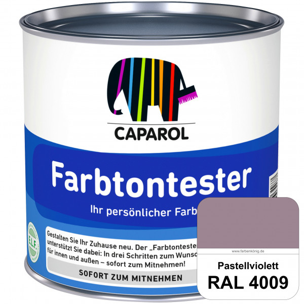 Farbtontester (RAL 4009 Pastellviolett) Individuell abgetönte Dispersionsfarbe zum Anlegen von Farbt