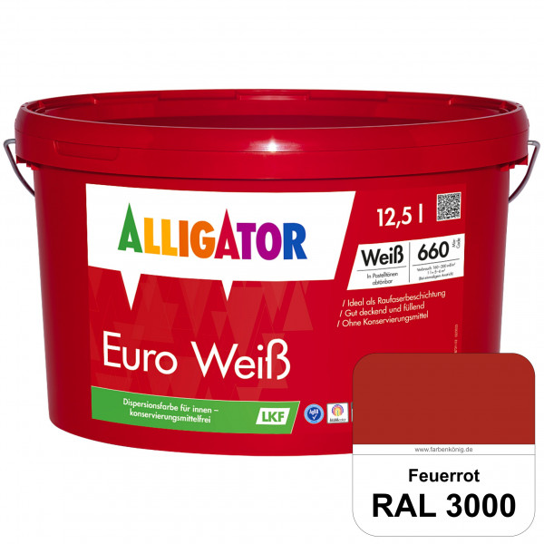 Euro Weiß LKF (RAL 3000 Feuerrot)