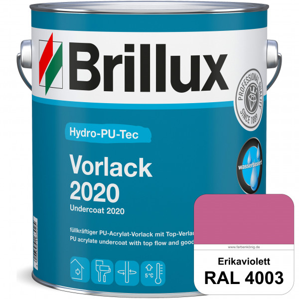 Hydro-PU-Tec Vorlack 2020 (RAL 4003 Erikaviolett) hochwertiger Vorlack für grundierte bzw. gespachte