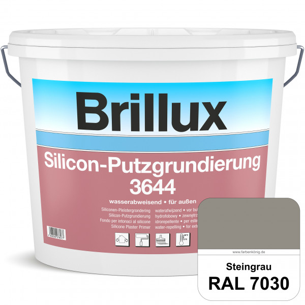 Silicon-Putzgrundierung 3644 (RAL 7030 Steingrau) Haftvermittelnde & quarzhaltige Grundierfarbe auf