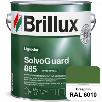SolvoGuard 885 (RAL 6010 Grasgrün) deckende oder lasierende seidenmatte Alkydharz-Holzfarbe für auße