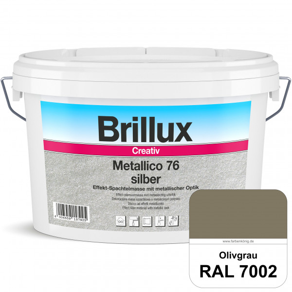 Creativ Metallico 76 (RAL 7002 Olivgrau) Effektspachtelmasse für Oberflächen mit metallischer Optik