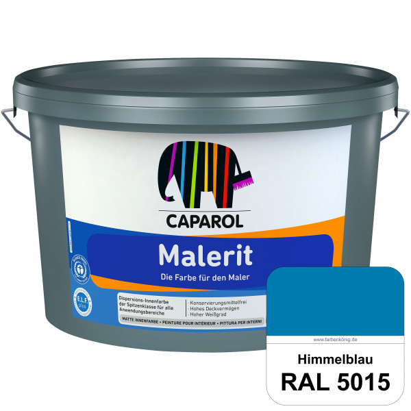 Malerit E.L.F. (RAL 5015 Himmelblau) matte Innenfarbe für Neu- & Renovierungsanstriche