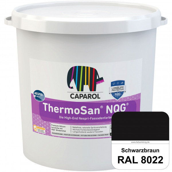 ThermoSan® NQG® Nespri (RAL 8022 Schwarzbraun) Siliconharz-Bindemittelkombination mit integrierter N