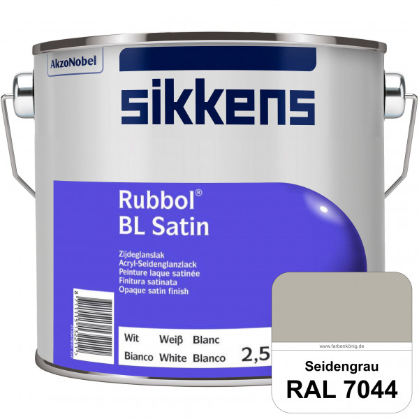 Rubbol BL Satin (RAL 7044 Seidengrau) hochelastischer & seidenglänzender Lack (wasserbasiert) innen
