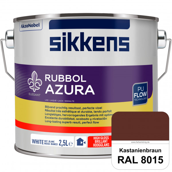 Rubbol Azura (RAL 8015 Kastanienbraun) hochglänzender Lack (löselmittelhaltig) innen & außen