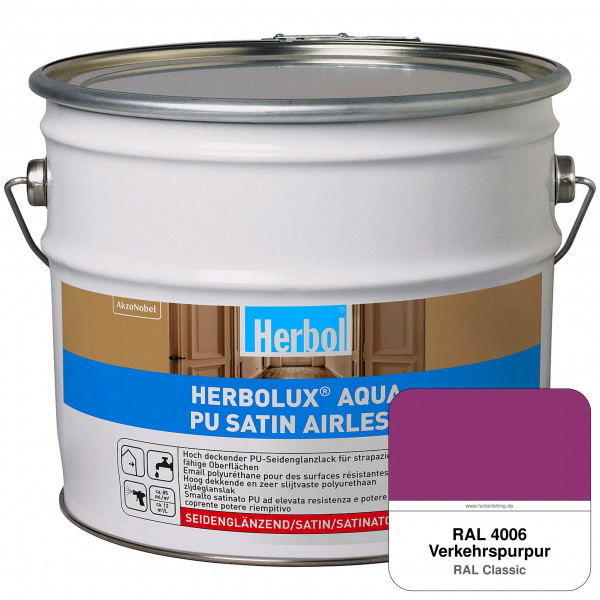 Herbolux Aqua PU Satin Airless (RAL 4006 Verkehrspurpur)