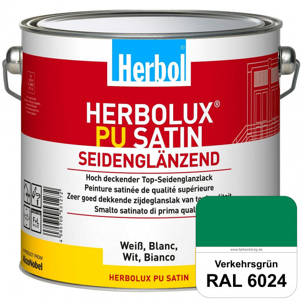 Herbolux PU Satin (RAL 6024 Verkehrsgrün) Top-PU-Seidenglanzlack (Innen & Außen)