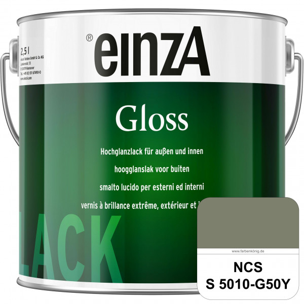 einzA Gloss (NCS S 5010-G50Y) Hochwertiger Alkydharzlack in Premium-Qualität, hochglänzend.