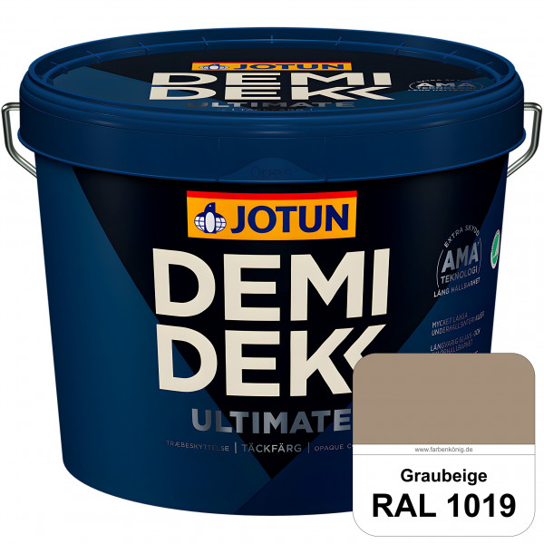 DEMIDEKK ULTIMATE Täckfärg - Deckende Holzfarbe (RAL 1019 Graubeige)