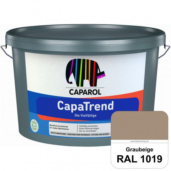 CapaTrend (RAL 1019 Graubeige) matte hochdeckende Dispersionsfarbe für den Innenbereich