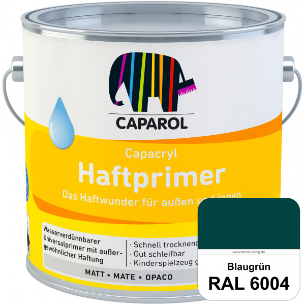 Capacryl Haftprimer (RAL 6004 Blaugrün) Grundierungen Holz, Zink, Hart-PVC, Aluminium, Kupfer (innen