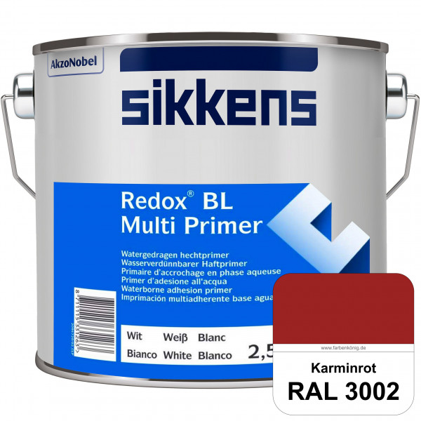 Redox BL Multi Primer (RAL 3002 Karminrot) Wasserbasierter Universalprimer und Korrosionsschutz (inn