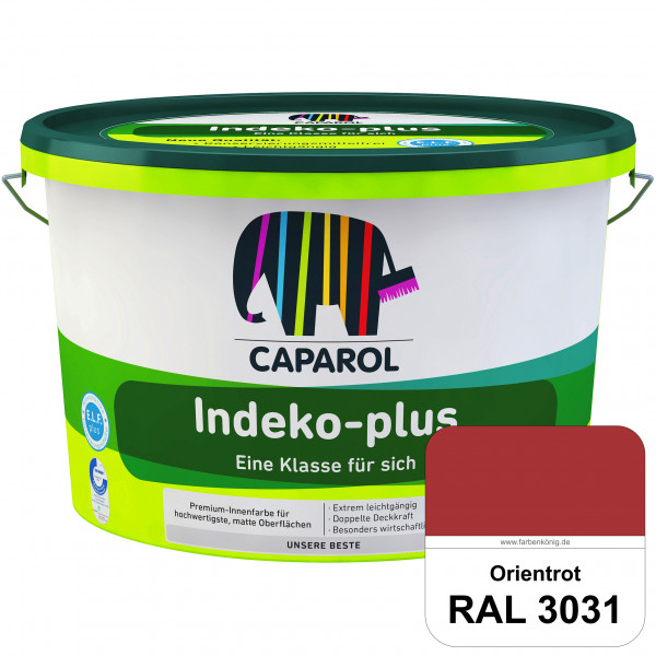 Indeko-plus (RAL 3031 Orientrot) doppeldeckende matte & hochwertige Innenfarbe