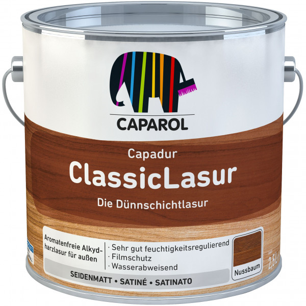 Capadur ClassicLasur (B-Ware) - 5 Liter (Farblos)