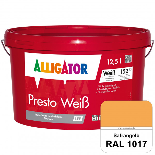 Presto Weiß LEF (RAL 1017 Safrangelb)