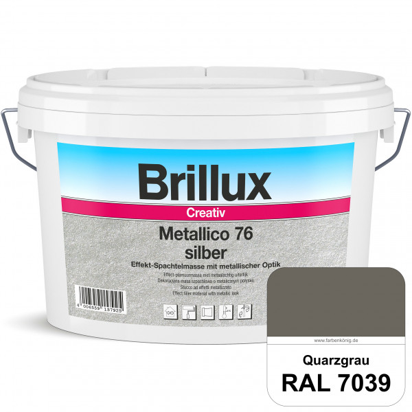 Creativ Metallico 76 (RAL 7039 Quarzgrau) Effektspachtelmasse für Oberflächen mit metallischer Optik