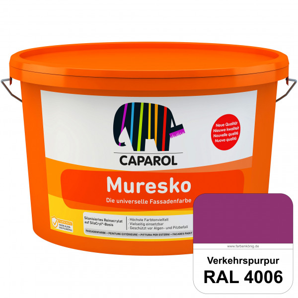 Muresko (RAL 4006 Verkehrspurpur) Silanisierte Reinacrylat-Fassadenfarbe auf SilaCryl®-Basis