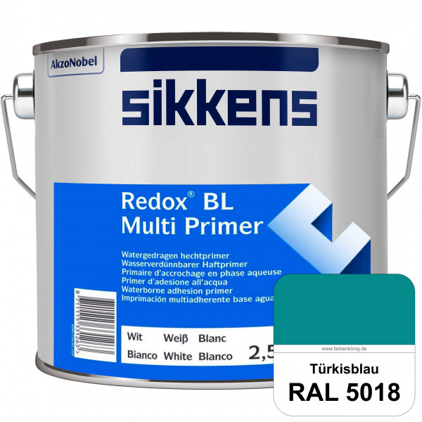 Redox BL Multi Primer (RAL 5018 Türkisblau) Wasserbasierter Universalprimer und Korrosionsschutz (in