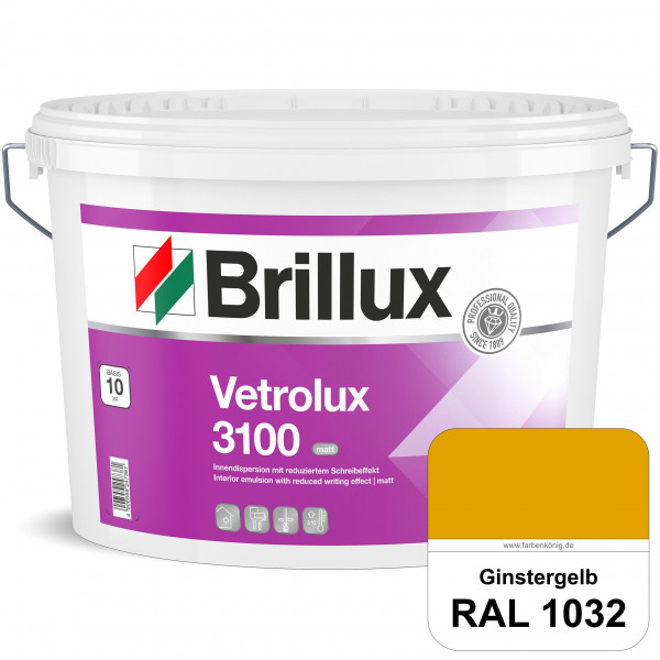 Vetrolux ELF 3100 (RAL 1032 Ginstergelb) matte & gut zu reinigende Spezial-Innenfarbe