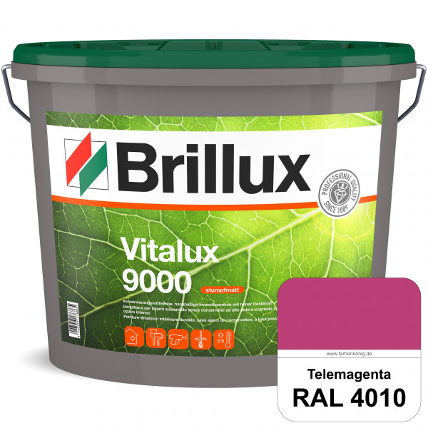 Vitalux 9000 (RAL 4010 Telemagenta) konservierungsmittelfreie Innendispersion für Kinder- & Schlafzi