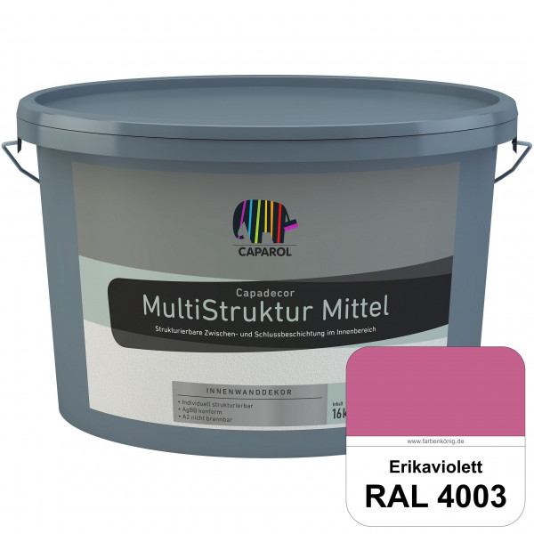 Capadecor MultiStruktur mittel (RAL 4003 Erikaviolett) quarzgefüllte Zwischen- und Schlußbeschichtun