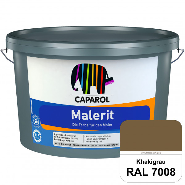 Malerit E.L.F. (RAL 7008 Khakigrau) matte Innenfarbe für Neu- & Renovierungsanstriche