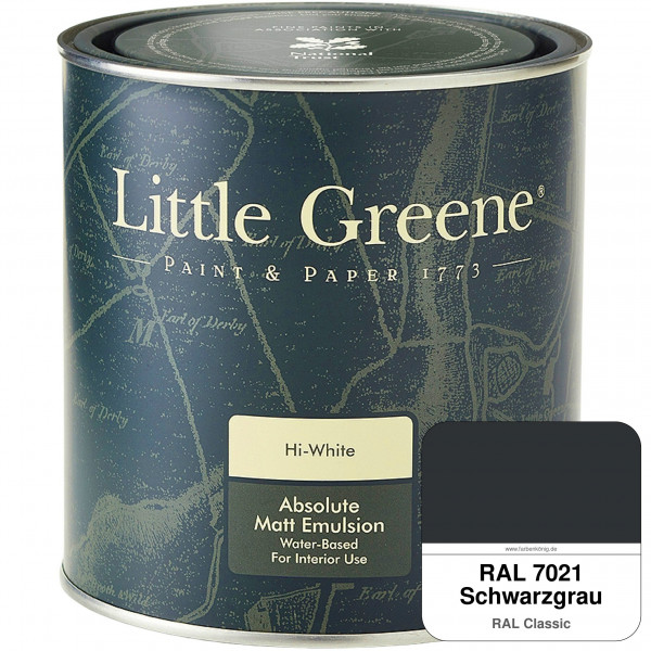Absolute Matt Emulsion - Sample Pot 250 ml (RAL 7021 Schwarzgrau)