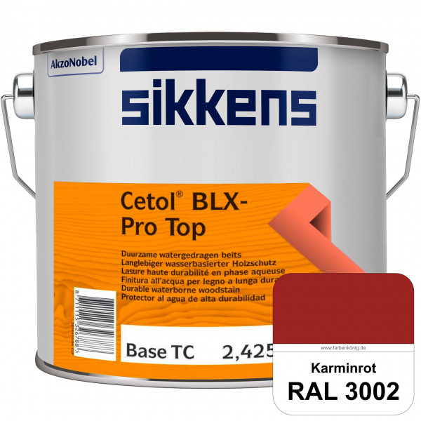 Cetol BLX-Pro Top (RAL 3002 Karminrot) Seidenglänzende & wasserdampfdurchlässige Dickschichtlasur au
