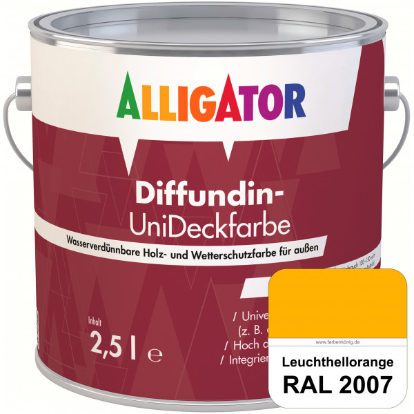 ALLIGATOR Diffundin-UniDeckfarbe (RAL 2007 Leuchthellorange)