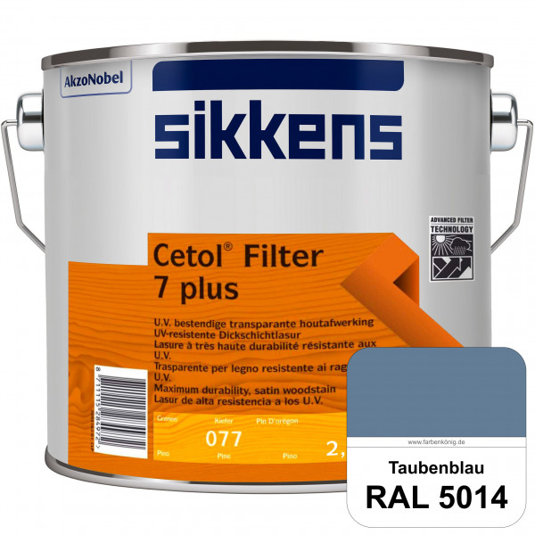 Cetol Filter 7 PLUS (B-Ware) - 1 Liter (RAL 5014 Taubenblau)