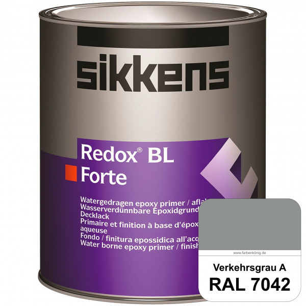 Redox BL Forte (RAL 7042 Verkehrsgrau A) seidenmatte & wasserbasierte 2-K-Epoxidharzlack (innen)