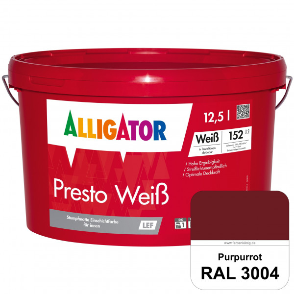 Presto Weiß LEF (RAL 3004 Purpurrot)