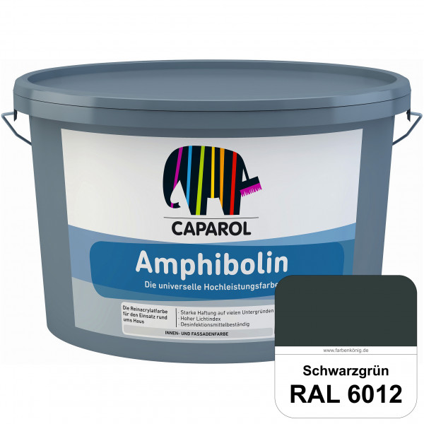 Amphibolin (RAL 6012 Schwarzgrün) Universalfarbe auf Reinacrylbasis innen & außen