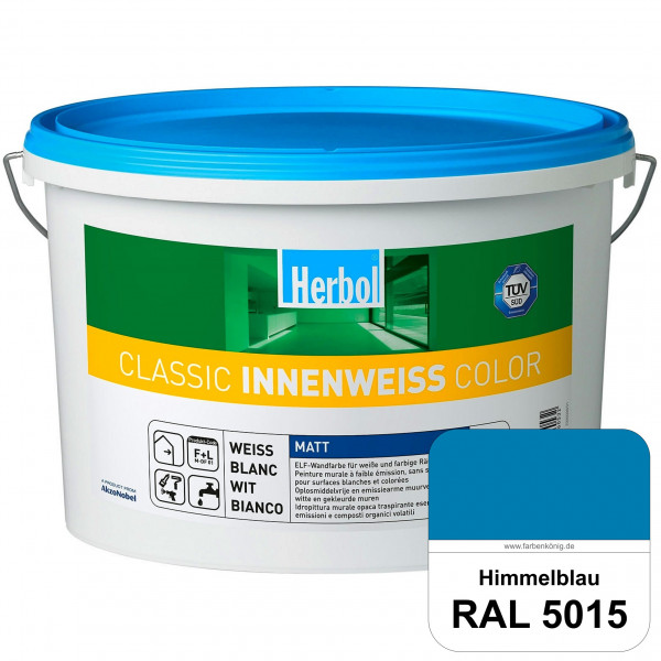 Classic Innenweiss Color (RAL 5015 Himmelblau) Hochwertige Renovierungsfarbe