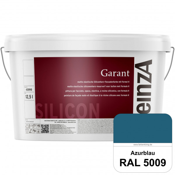einzA Garant (RAL 5009 Azurblau) elastische Siliconharz-Fassadenfarbe