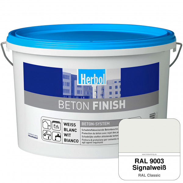 Beton Finish (RAL 9003 Signalweiß)