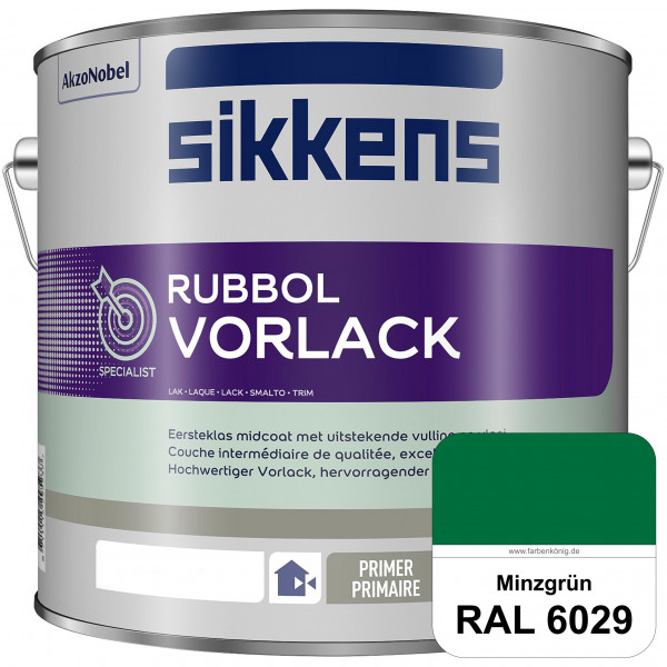Rubbol Vorlack (RAL 6029 Minzgrün) Aromatenfreier Vorlack der Spitzenklasse (außen & innen)