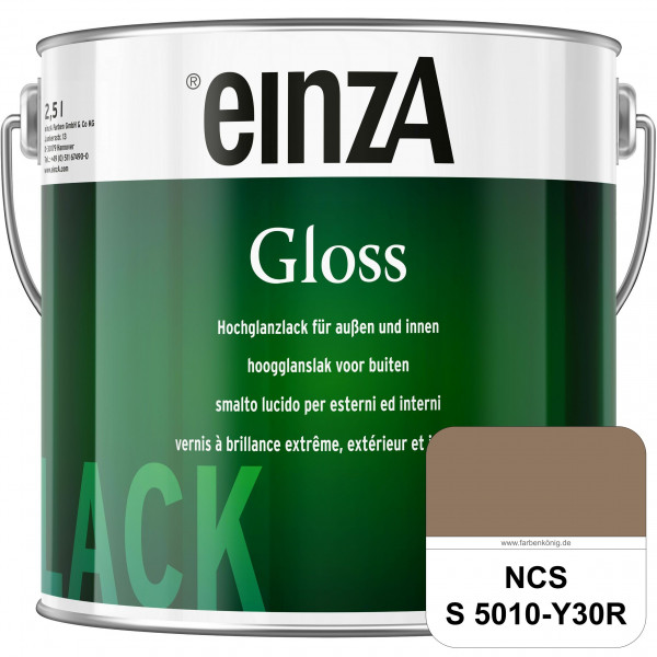 einzA Gloss (NCS S 5010-Y30R) Hochwertiger Alkydharzlack in Premium-Qualität, hochglänzend.