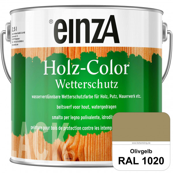 einzA Holz-Color (RAL 1020 Olivgelb) Wetterschutzfarbe für außen