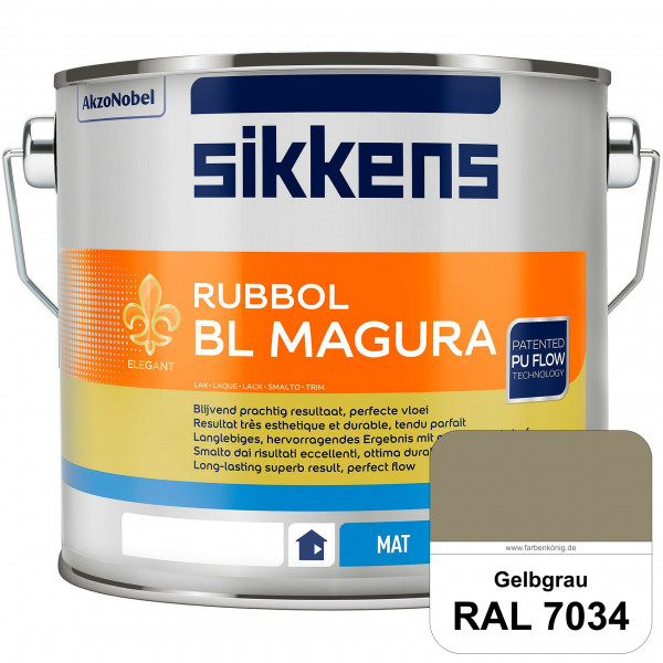 Rubbol BL Magura (RAL 7034 Gelbgrau) matter PU-Lack (wasserbasiert) innen & außen