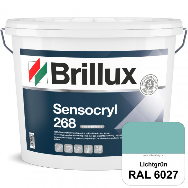 Sensocryl ELF 268 (RAL 6027 Lichtgrün) hochwertige seidenglänzende & strapazierfähige Reinacrylat-In