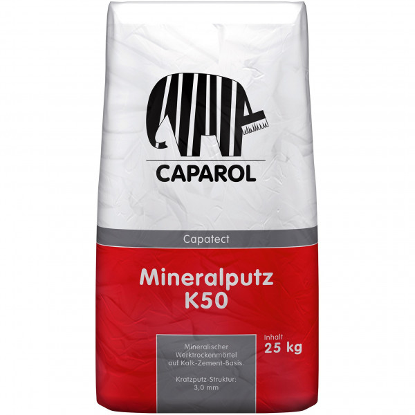 Capatect Mineralputz K50 (B-Ware) - 25 Kilogramm (Naturweiß)