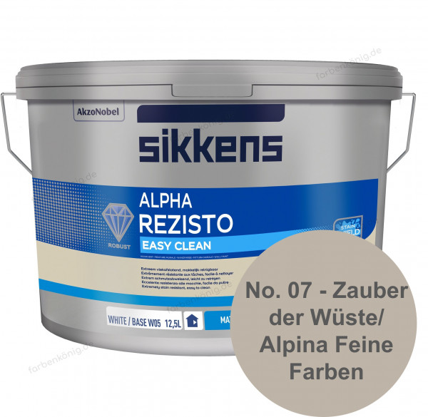 Alpha Rezisto Easy Clean (B-Ware) - 5 Liter ( No. 07 - Zauber der Wüste - ALPINA / Feine Farben)