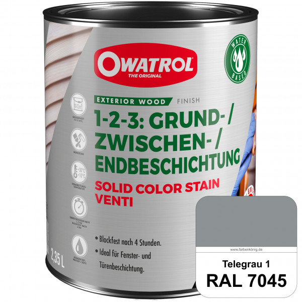 SOLID COLOR STAIN VENTI (RAL 7045 Telegrau 1)
