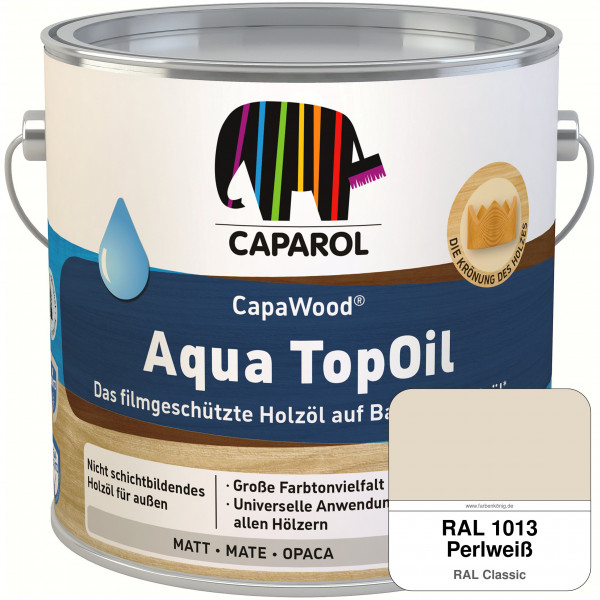CapaWood® AquaTopOil (RAL 1013 Perlweiß)